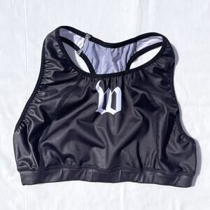 Wattie Ink Sports Bra Women’s XL Black White Tri Cycling Triathlon Vented